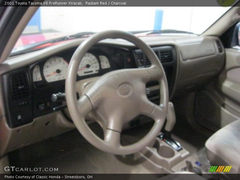 Radiant Red / Charcoal 2001 Toyota Tacoma V6 PreRunner Xtracab