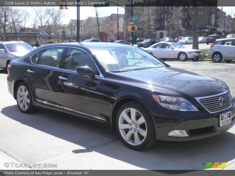 Obsidian Black / Cashmere 2008 Lexus LS 600h L Hybrid