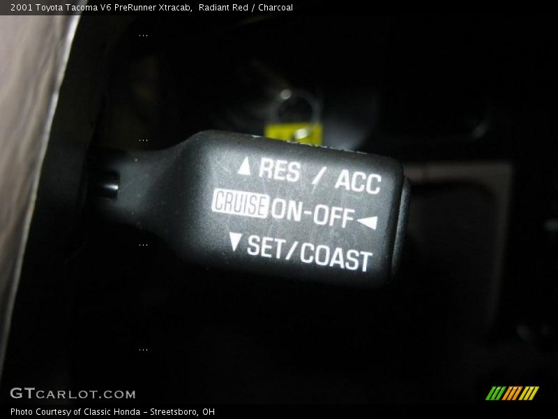 Radiant Red / Charcoal 2001 Toyota Tacoma V6 PreRunner Xtracab