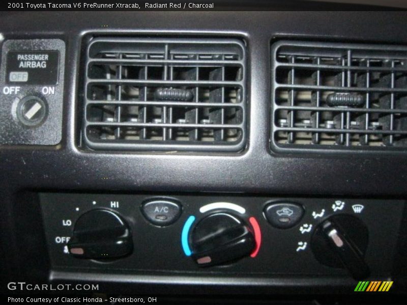 Radiant Red / Charcoal 2001 Toyota Tacoma V6 PreRunner Xtracab
