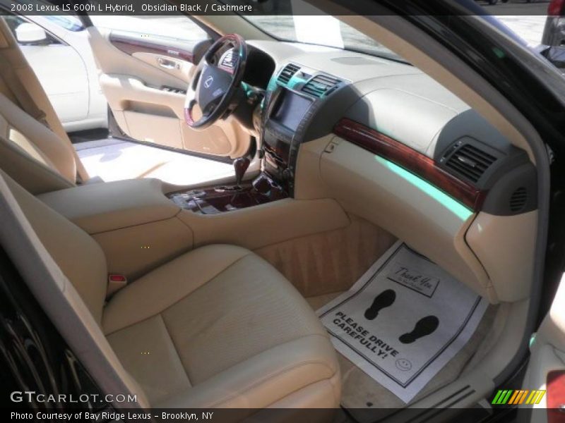 Obsidian Black / Cashmere 2008 Lexus LS 600h L Hybrid