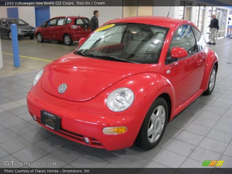 Red Uni / Cream 1999 Volkswagen New Beetle GLS Coupe