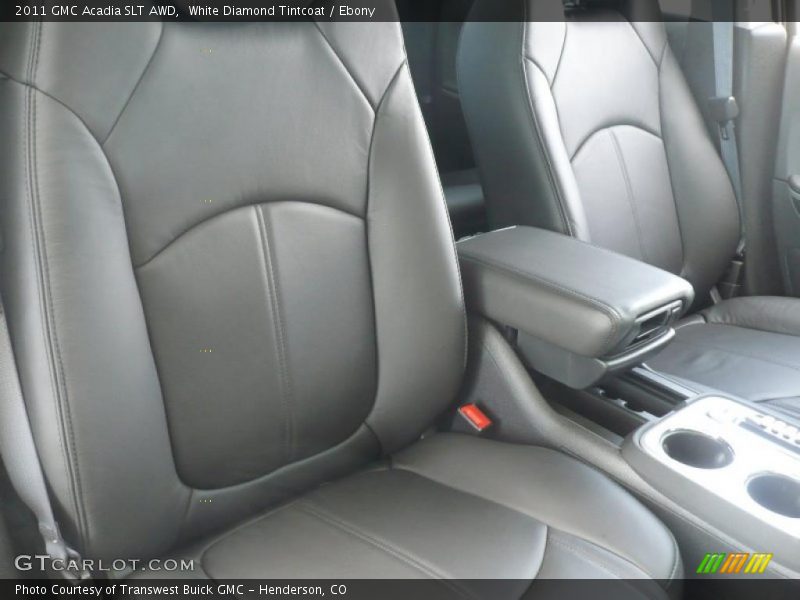 White Diamond Tintcoat / Ebony 2011 GMC Acadia SLT AWD