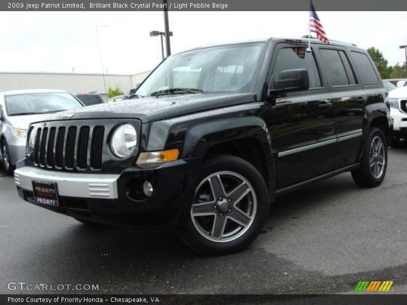 Brilliant Black Crystal Pearl / Light Pebble Beige 2009 Jeep Patriot Limited