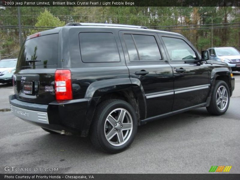 Brilliant Black Crystal Pearl / Light Pebble Beige 2009 Jeep Patriot Limited
