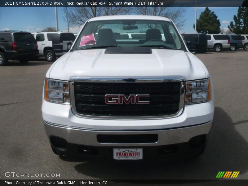 Summit White / Dark Titanium 2011 GMC Sierra 2500HD Work Truck Regular Cab 4x4