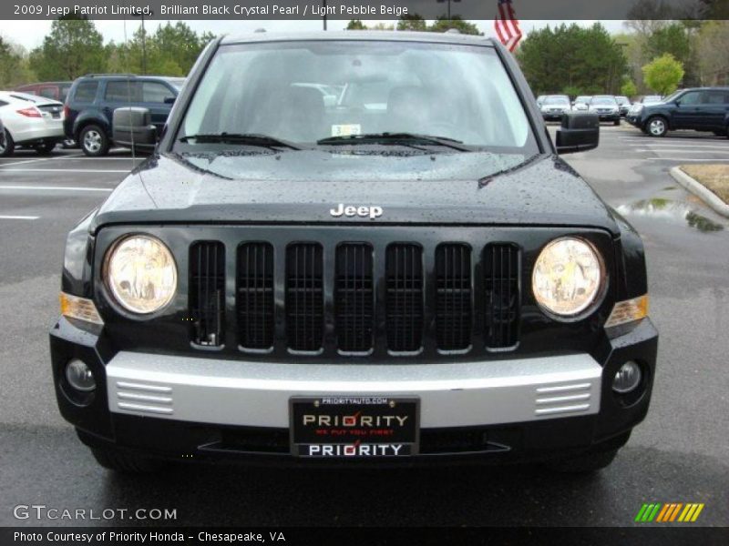 Brilliant Black Crystal Pearl / Light Pebble Beige 2009 Jeep Patriot Limited