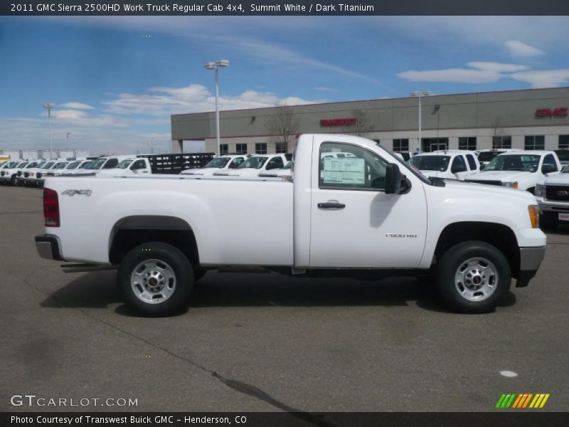 Summit White / Dark Titanium 2011 GMC Sierra 2500HD Work Truck Regular Cab 4x4