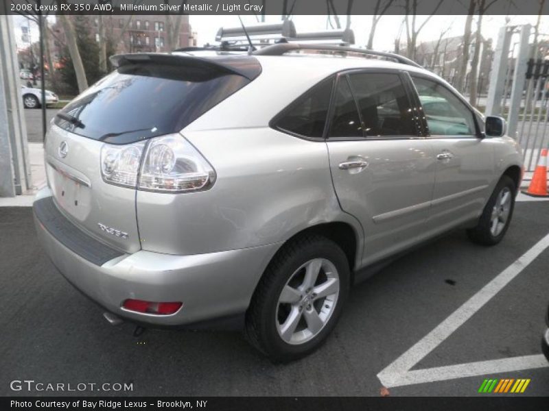 Millenium Silver Metallic / Light Gray 2008 Lexus RX 350 AWD