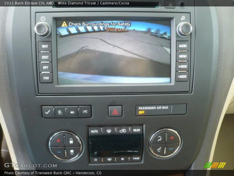 Controls of 2011 Enclave CXL AWD