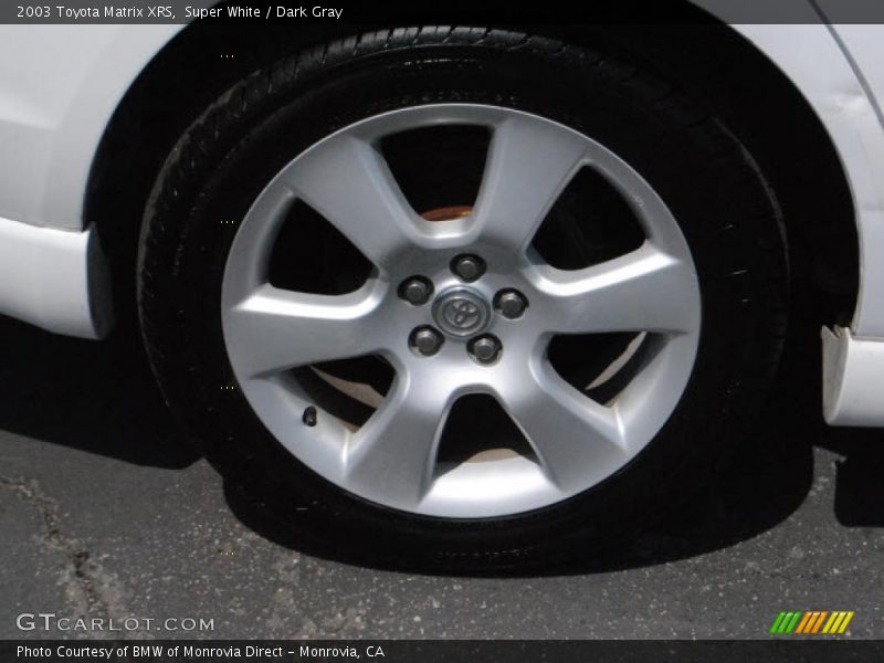 Super White / Dark Gray 2003 Toyota Matrix XRS