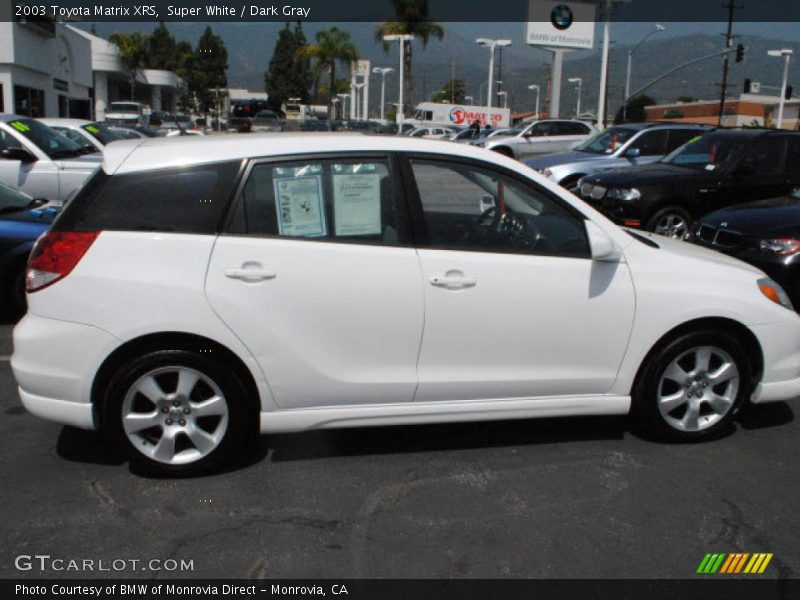 Super White / Dark Gray 2003 Toyota Matrix XRS