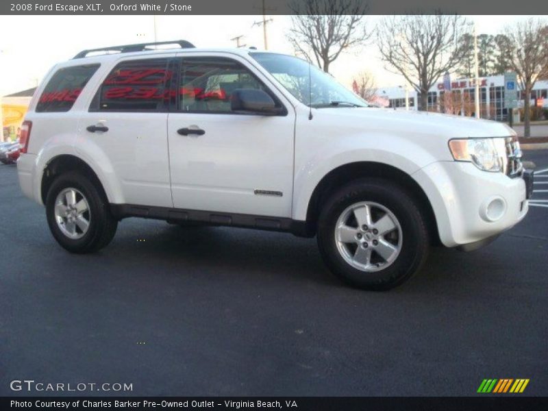 Oxford White / Stone 2008 Ford Escape XLT