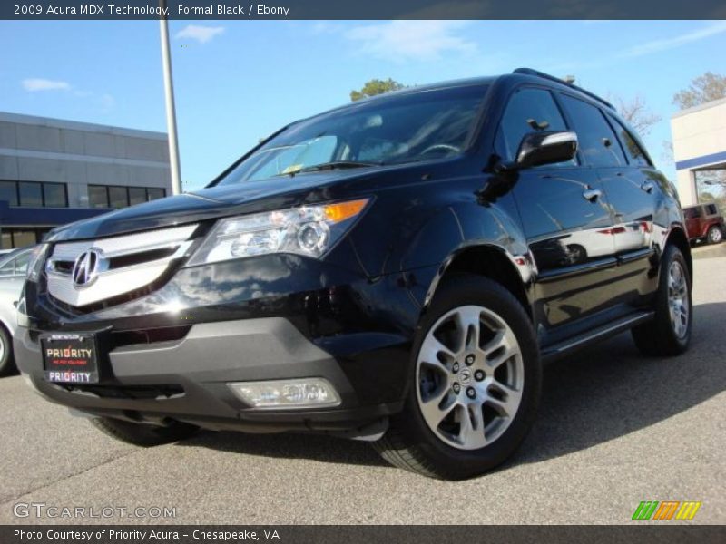 Formal Black / Ebony 2009 Acura MDX Technology