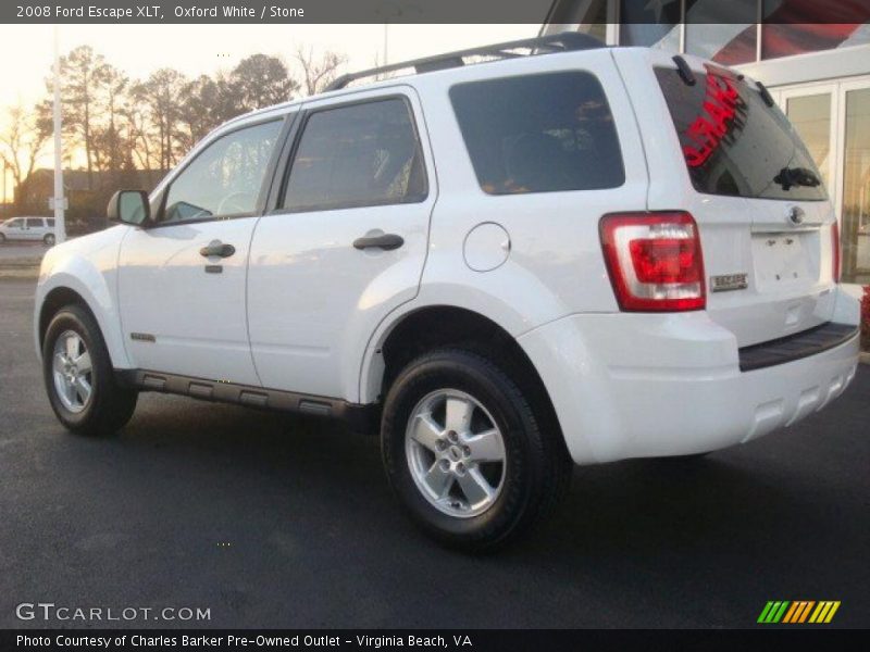 Oxford White / Stone 2008 Ford Escape XLT