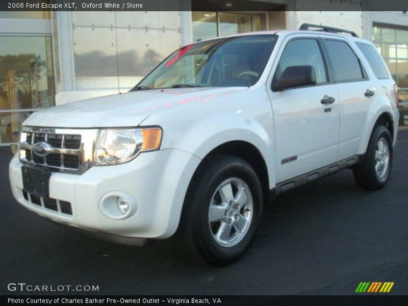 Oxford White / Stone 2008 Ford Escape XLT