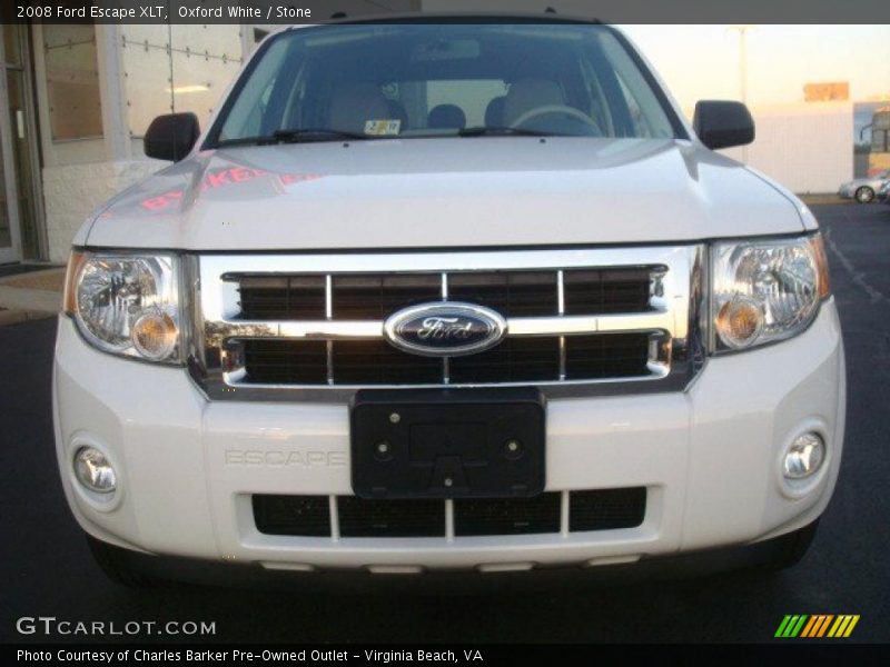 Oxford White / Stone 2008 Ford Escape XLT