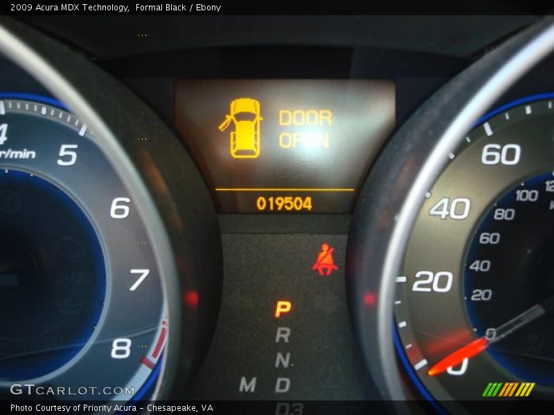 Formal Black / Ebony 2009 Acura MDX Technology