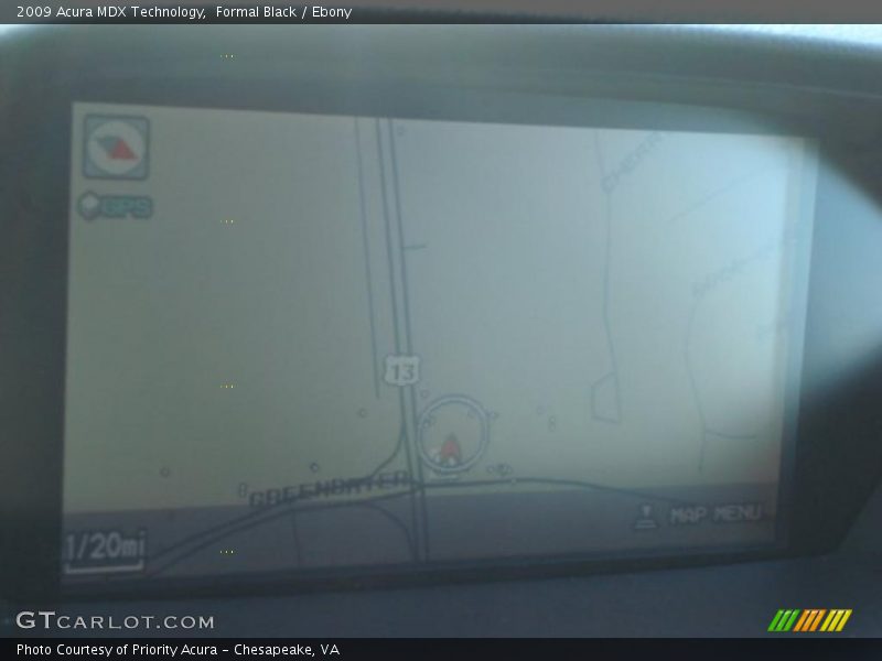 Formal Black / Ebony 2009 Acura MDX Technology