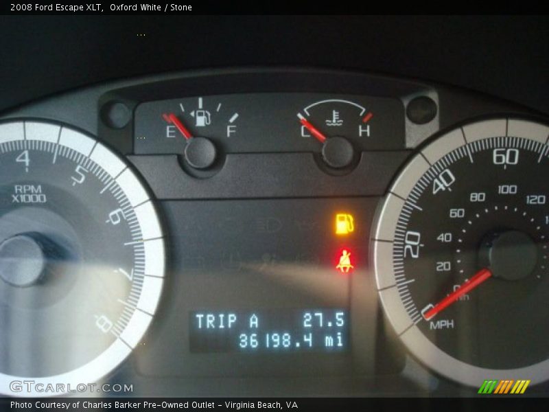 Oxford White / Stone 2008 Ford Escape XLT