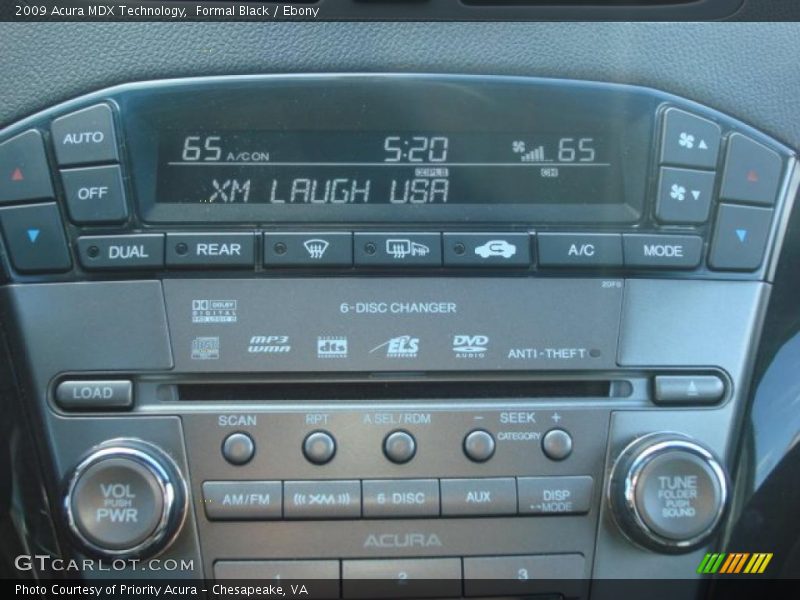 Formal Black / Ebony 2009 Acura MDX Technology