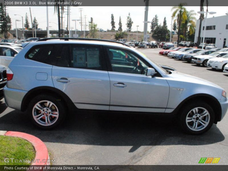 Blue Water Metallic / Grey 2006 BMW X3 3.0i