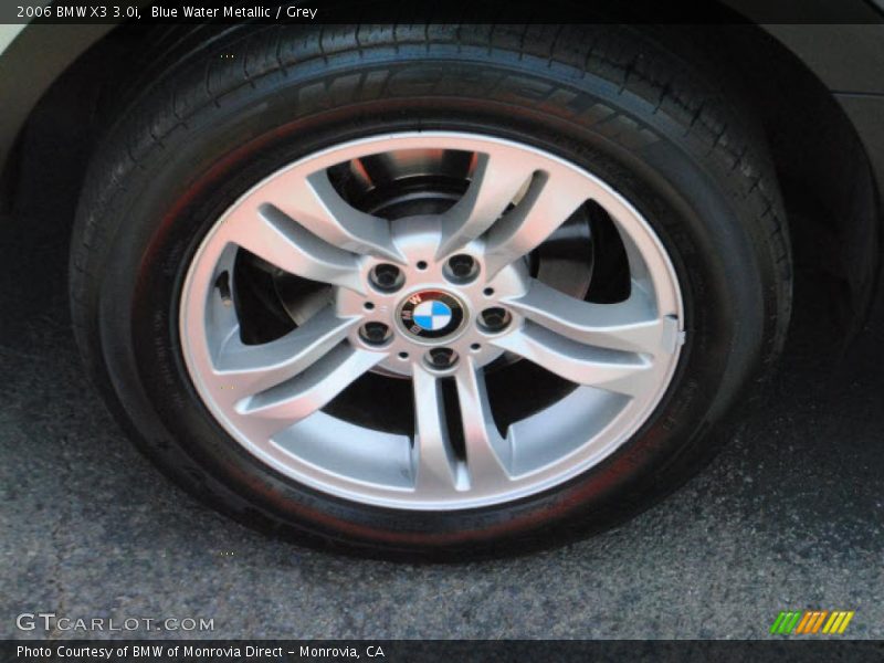 Blue Water Metallic / Grey 2006 BMW X3 3.0i
