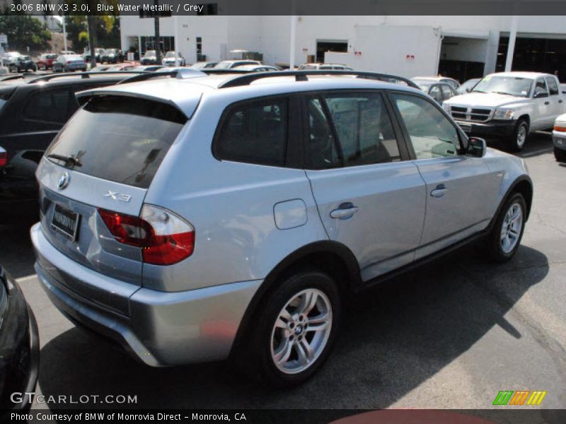 Blue Water Metallic / Grey 2006 BMW X3 3.0i
