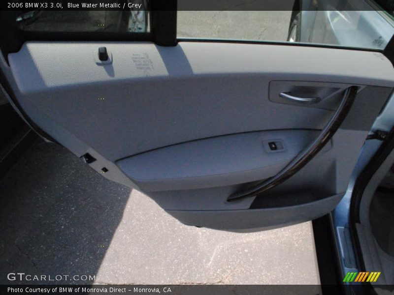 Blue Water Metallic / Grey 2006 BMW X3 3.0i