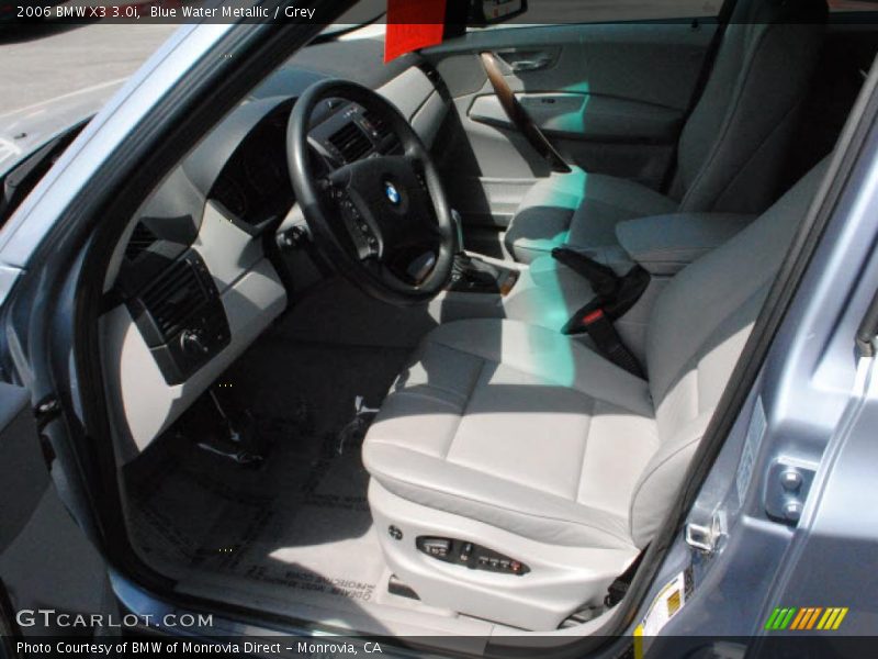 Blue Water Metallic / Grey 2006 BMW X3 3.0i