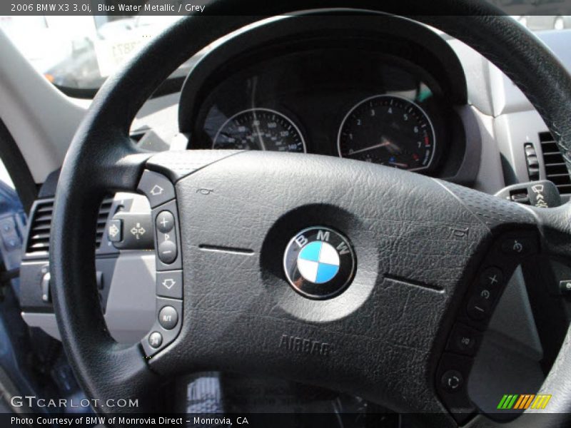 Blue Water Metallic / Grey 2006 BMW X3 3.0i