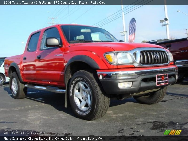 Radiant Red / Oak 2004 Toyota Tacoma V6 PreRunner TRD Double Cab