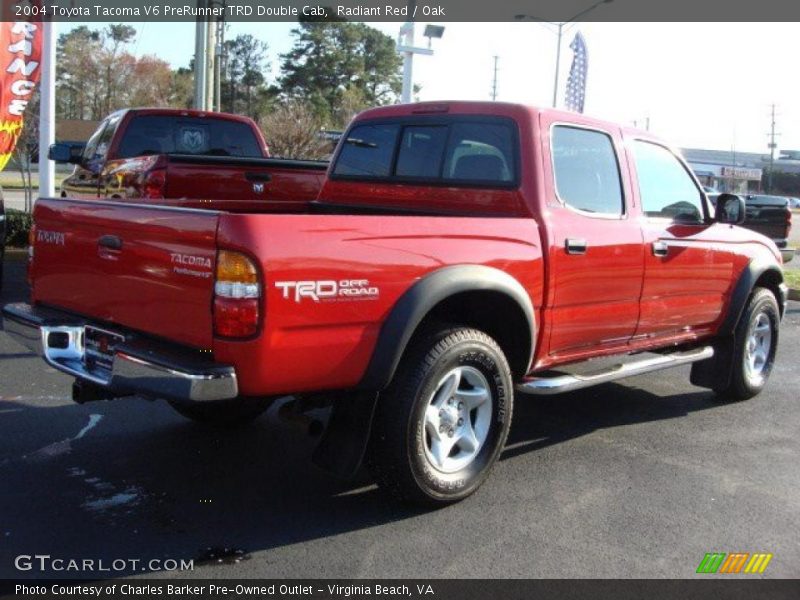 Radiant Red / Oak 2004 Toyota Tacoma V6 PreRunner TRD Double Cab