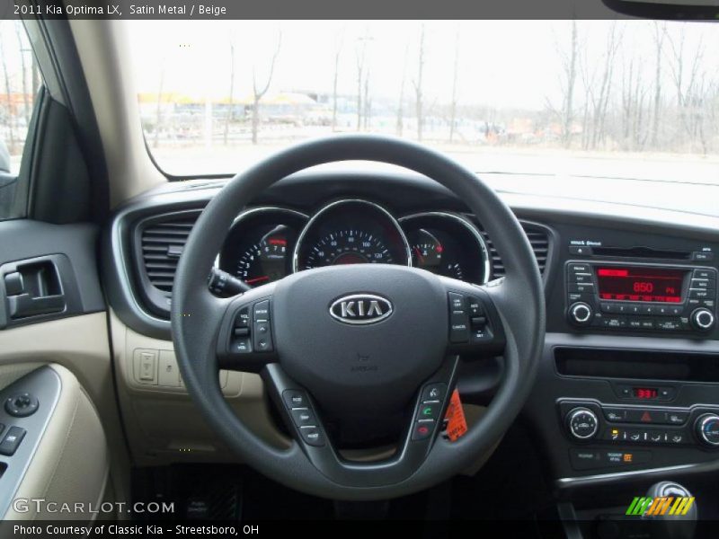 Dashboard of 2011 Optima LX