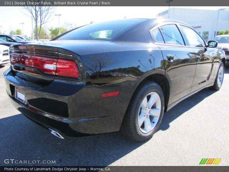 Brilliant Black Crystal Pearl / Black 2011 Dodge Charger Rallye