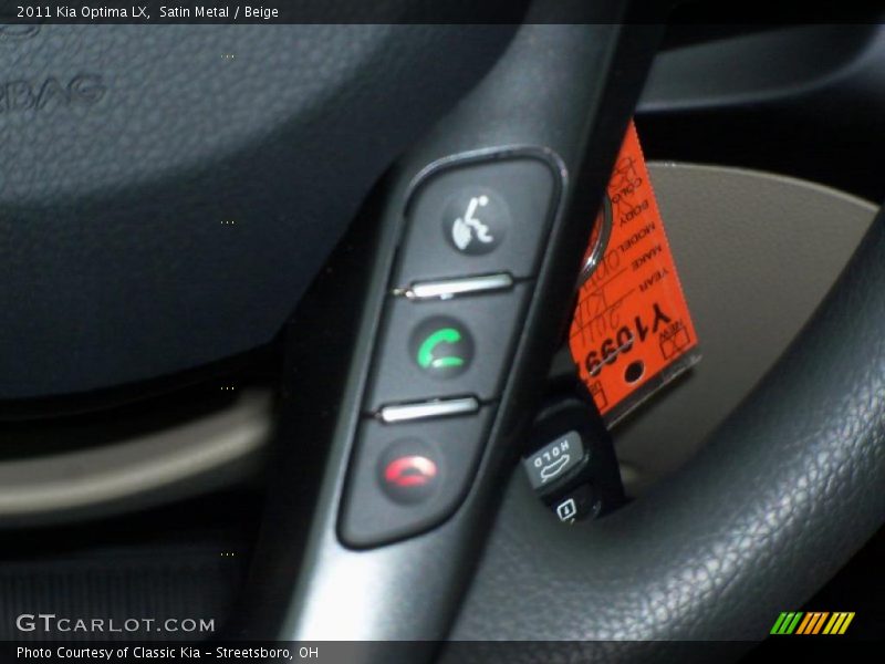 Satin Metal / Beige 2011 Kia Optima LX