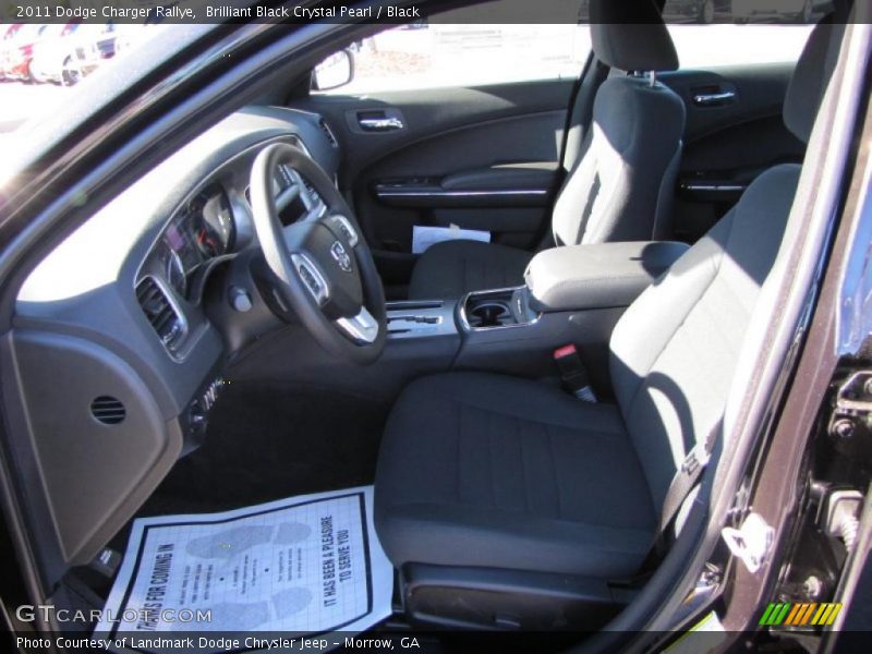 Brilliant Black Crystal Pearl / Black 2011 Dodge Charger Rallye