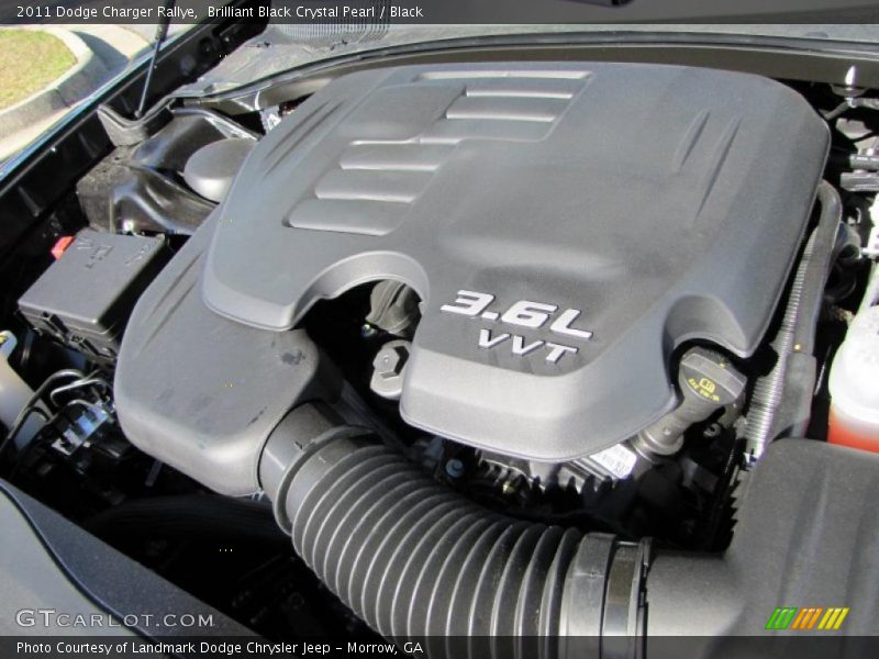Brilliant Black Crystal Pearl / Black 2011 Dodge Charger Rallye
