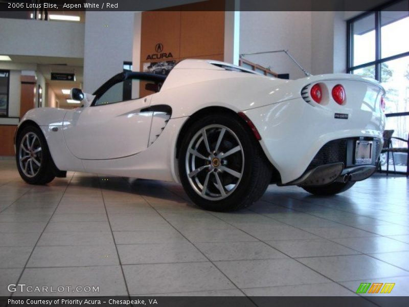 Aspen White / Red 2006 Lotus Elise