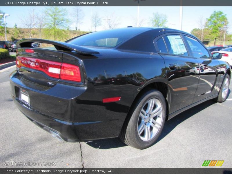 Brilliant Black Crystal Pearl / Black 2011 Dodge Charger R/T
