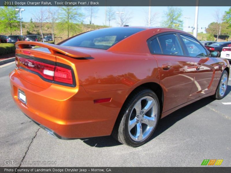 Toxic Orange Pearl / Black 2011 Dodge Charger Rallye