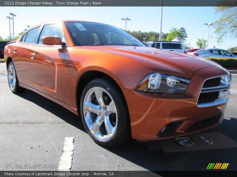 Toxic Orange Pearl / Black 2011 Dodge Charger Rallye