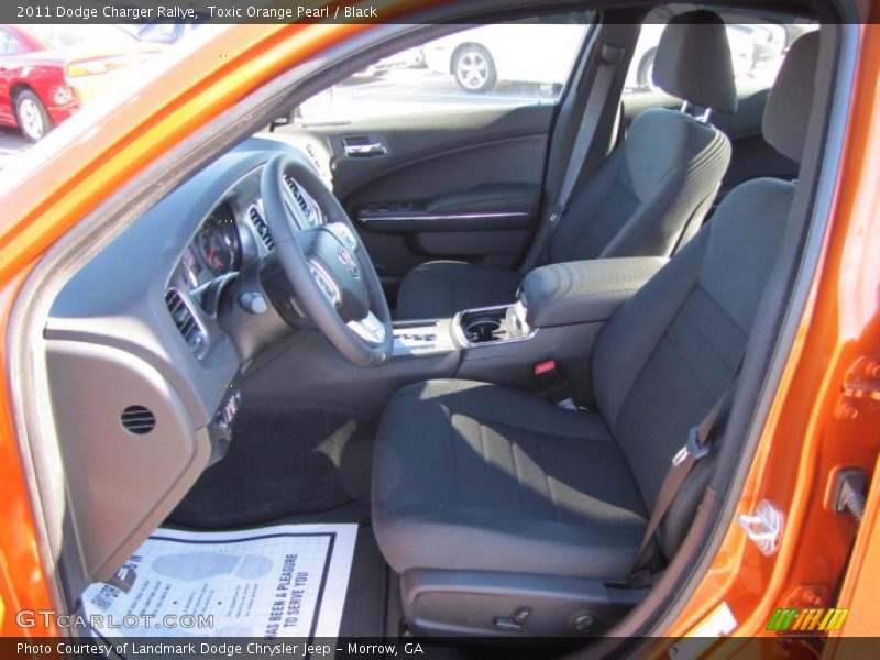 Toxic Orange Pearl / Black 2011 Dodge Charger Rallye