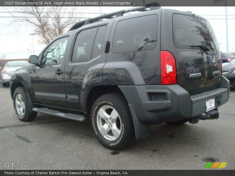 Night Armor Black Metallic / Desert/Graphite 2007 Nissan Xterra SE 4x4