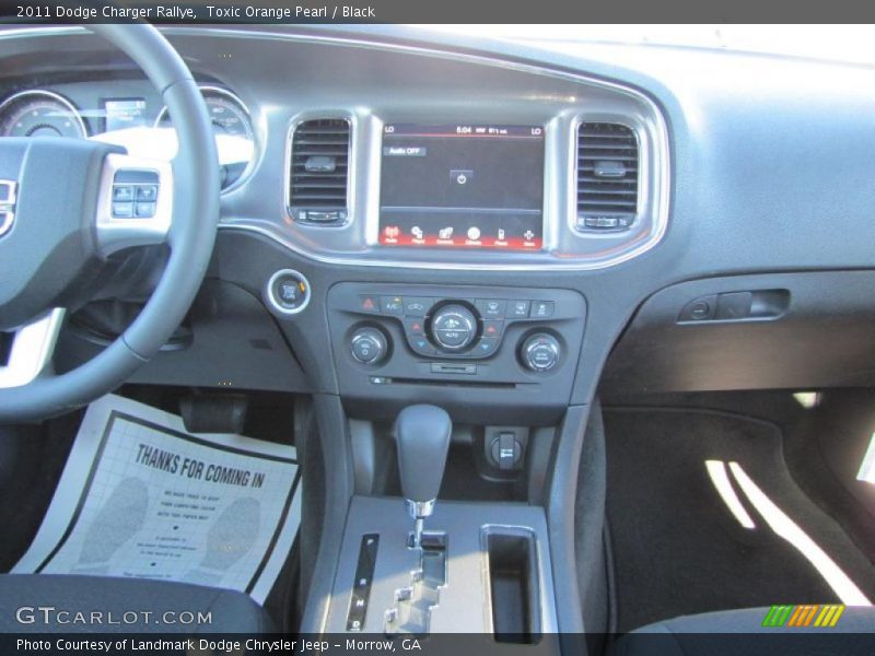 Toxic Orange Pearl / Black 2011 Dodge Charger Rallye