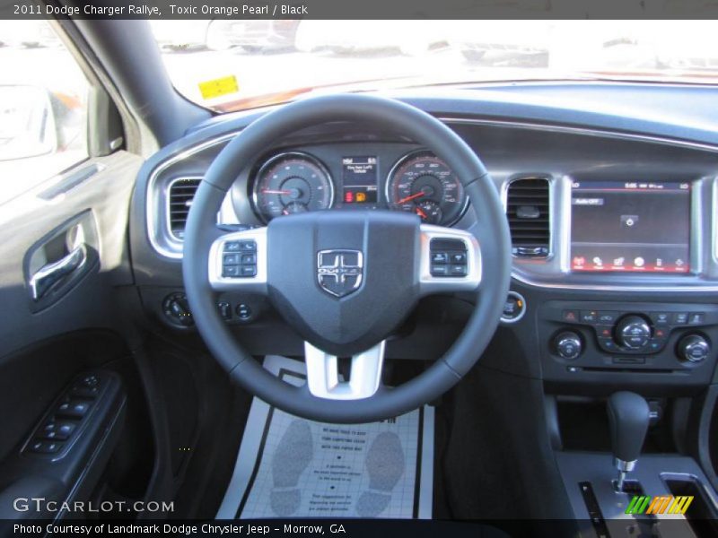 Toxic Orange Pearl / Black 2011 Dodge Charger Rallye
