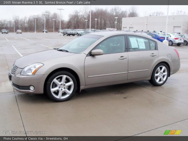 Spirited Bronze Pearl / Cafe Latte 2005 Nissan Maxima 3.5 SE