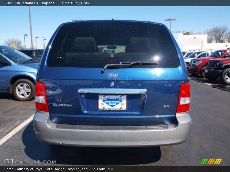 Imperial Blue Metallic / Gray 2005 Kia Sedona EX