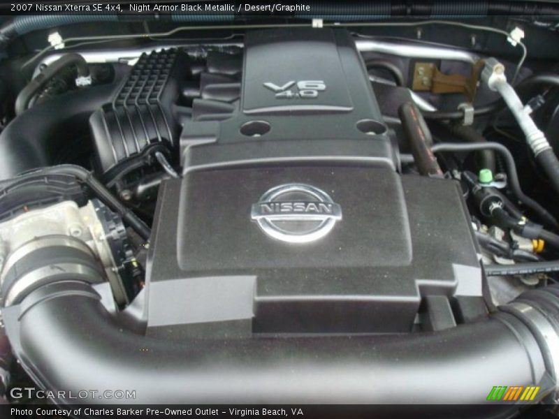  2007 Xterra SE 4x4 Engine - 4.0 Liter DOHC 24-Valve VVT V6