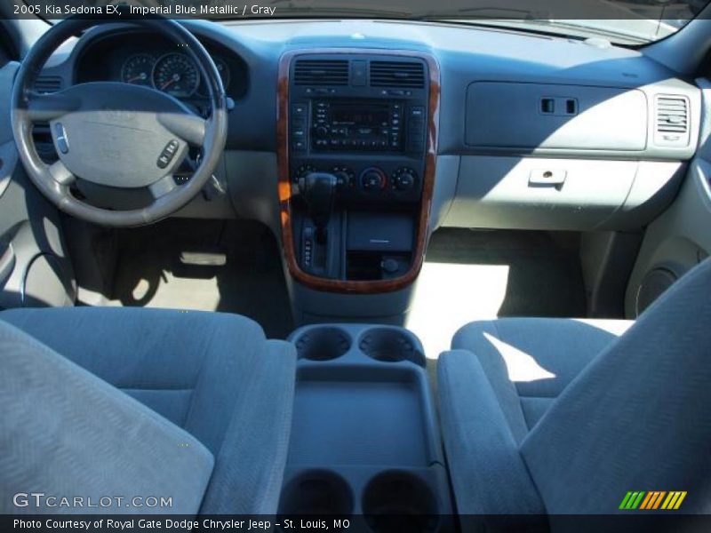 Imperial Blue Metallic / Gray 2005 Kia Sedona EX
